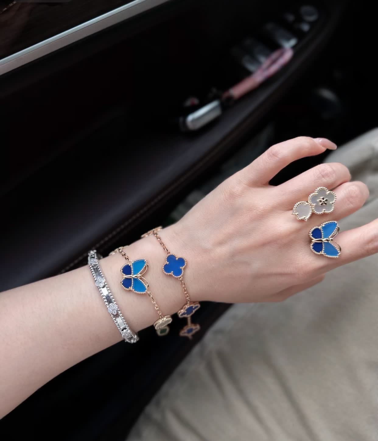 Van Cleef & Arpels Alhambra Ring and Bracelet Set